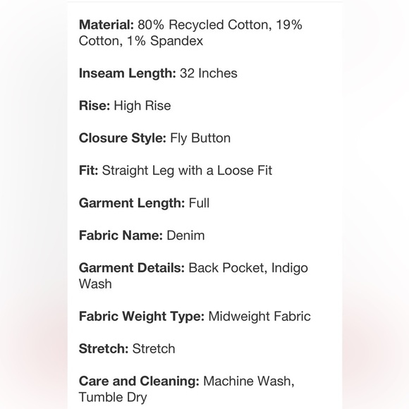 Women's High-Rise EasyRigid Straight
Jeans - Wild Fable™ Medium Wash 10 new - Picture 5 of 5